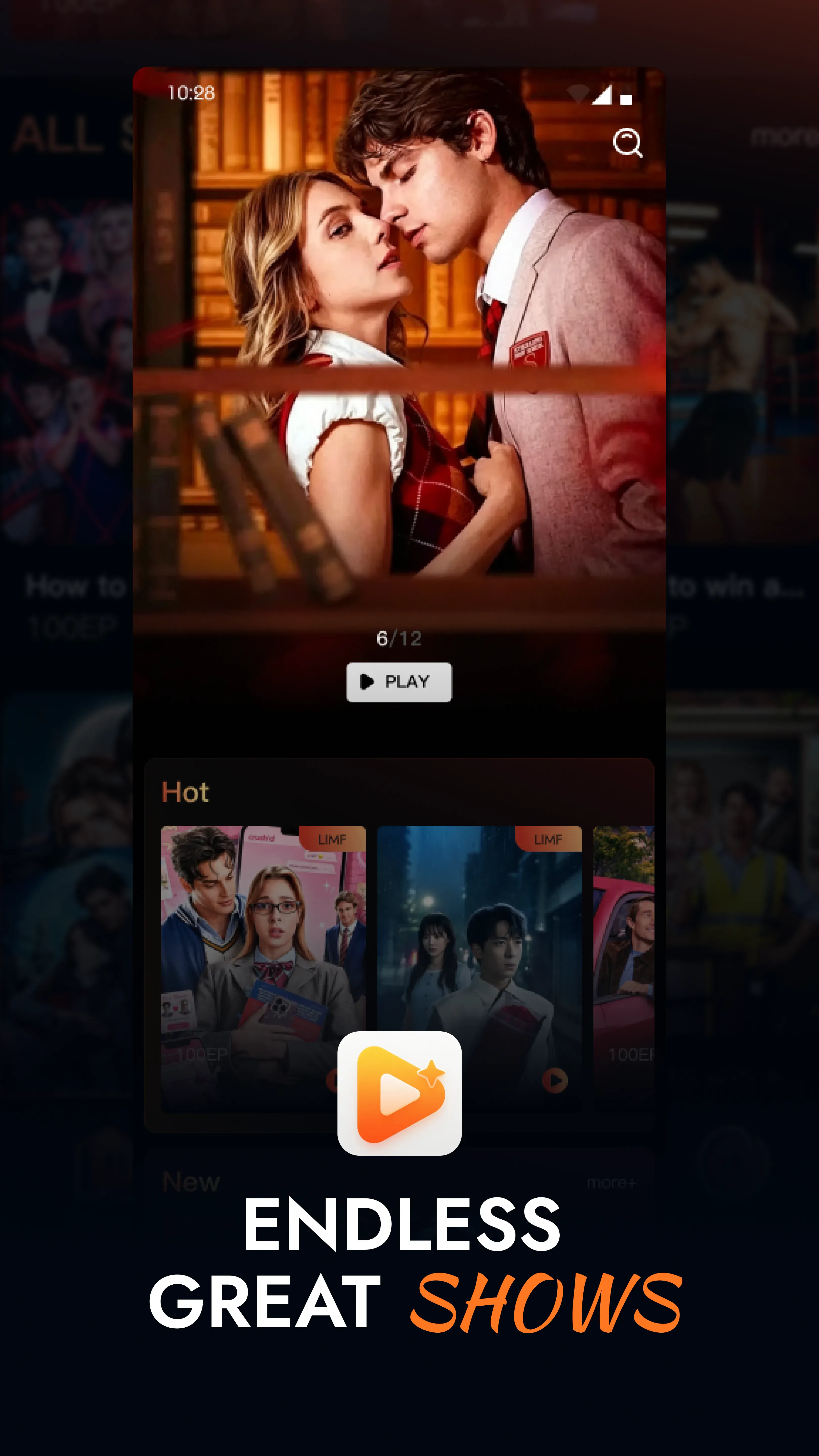SweetDrama mobile interface